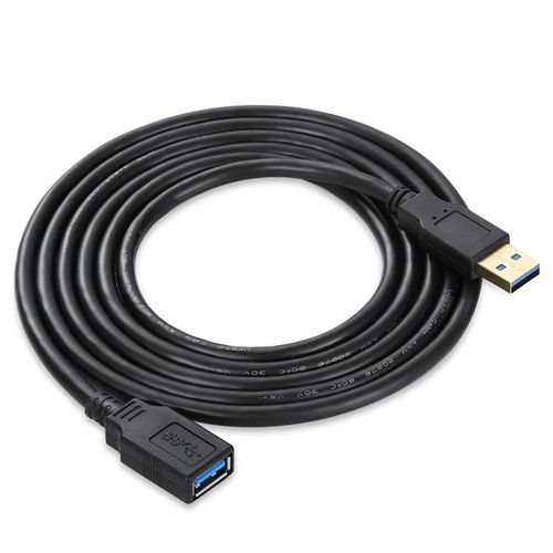 XBOHJOE USB 3.0 Extension Cable 5M Data Transfer 5Gbps USB Extension Male to Female Gold Plated Connector for Drive to Mouse, Xbox, Keyboard, Printer USB Extension Cord, Black 5 Meters