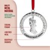 Klikel 2024 Christmas Ornament - Silver Wreath with Stocking