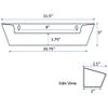 Sink Front Tip-Out Tray (11-3/4"" Tray Only, White)