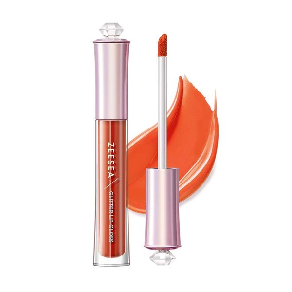 ZEESEA Lip Gloss Metabse Pink Series Anti-Gravity Crystal Clear Lip Gloss, Glossy, Moisturizing, No Sticky A03# Venus)