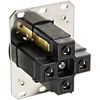 Receptacle, Single, 50A, 14-50R, 250V, Black