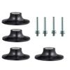 4 Pack Roll Lock Disc Holder Quick Change Die Grinder Disc Pad Holder 1/4" Shank
