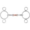 Shires Equestrian Two Ring Copper Lozenge Gag Bit (5")