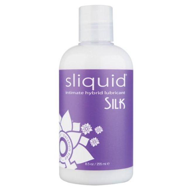 Sliquid Silk Hybrid Lube Glycerine &amp; Paraben Free - 8.5 oz Bottle