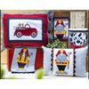 The Whole Country Caboodle to The Rescue Pattern, Red/White