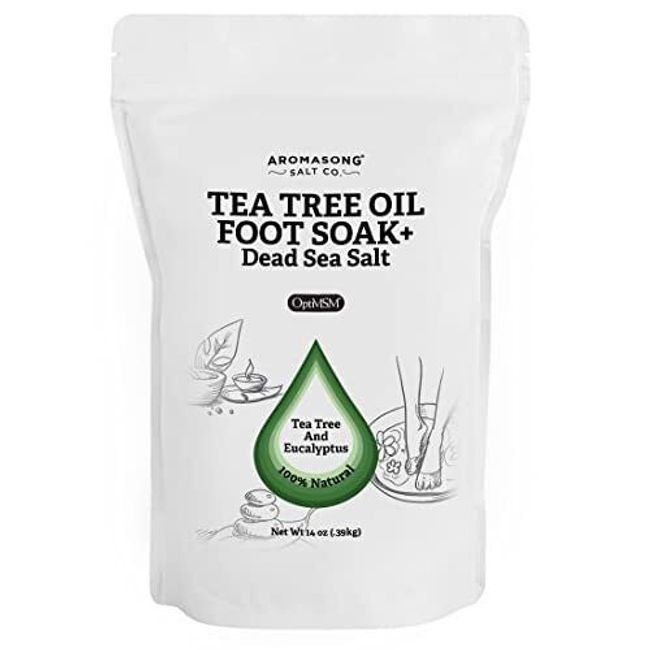 Tea Tree Oil Foot Soak with Epsom Salt - Athletes Foot, Toenail Fungus Detox for