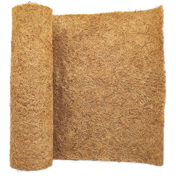 SUNYAY 16x40 inch Natural Coconut Coir Liner Sheets Coco Fiber Roll Coco Mat for Planter Flower Basket Liner Garden Decoration Animal Pet Pad