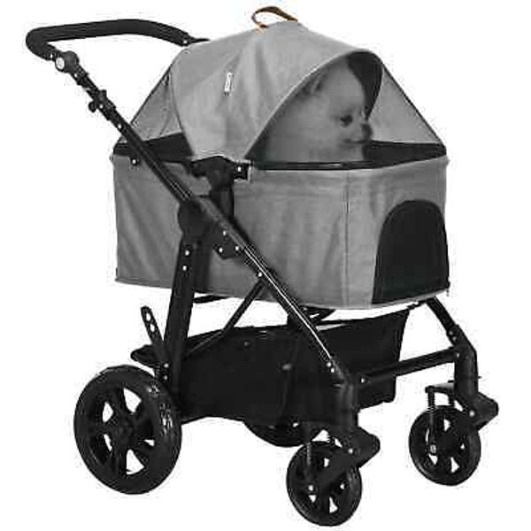 Dog Stroller Pushchair Detachable Pet Carrier Carrying Bag Foldable Troll