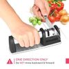 Knife Sharpener | Professional 3 Stage Easy Manual Knife Sharpening Tool For Kit