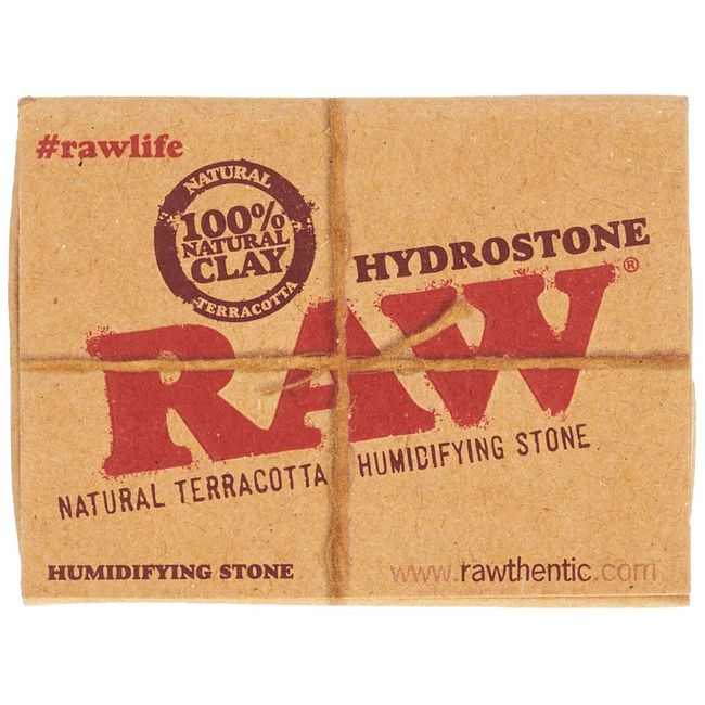 RAW 18324 Hydrostone-Tobacco Natural Terracotta Humidifying Stone-3.6 cm Diameter-20 Display, Stoneware