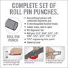 Real Avid Hammer & Roll Pin Punch Set - Gunsmithing Tools Set (AVHPS-RP)