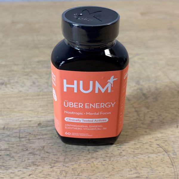 Hum Uber Energy Boosts Through Adrenal Support 60 Vegan Capsules FREE SHIP