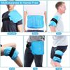 Reusable Gel Cold Compress Wrap Ice Pack for Shoulder/Back/Knee Adjustable Strap