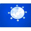 Diamond Saw Blade 9 in. with Flange Cold-Pressed Continuous Turbo Wave-1 Pcs