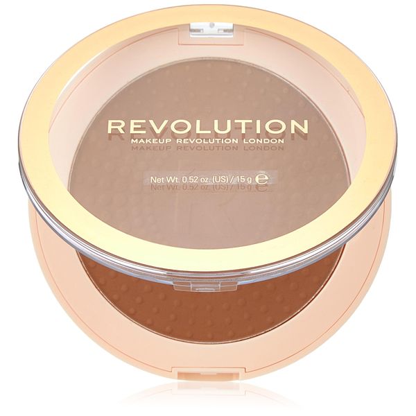 Makeup Revolution, Mega Bronzer, New-And-Improved Formula, Nature, Matte Bronzed Finish, Easy Application, 01 - Cool