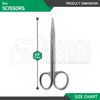 Iris Scissors 6 Pcs Set 4.5” Straight Jaws Dental Veterinary Surgical Instrument