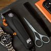 Suvorna 4.5" Beard scissors for men, Moustache scissors for men, hairdressing scissors, beard trimming scissors, grooming scissors, barber scissors, facial and nose hair scissors, hair cutting scissor