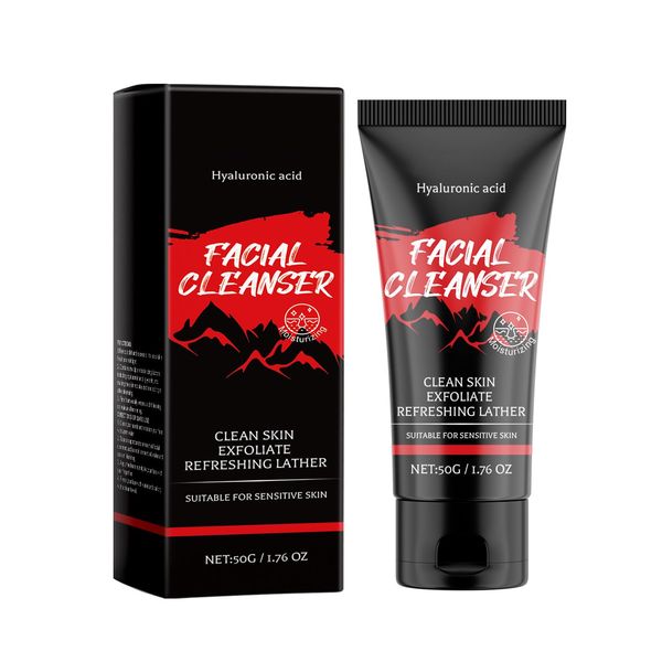 Gesichtsreiniger Mit Hyaluronsäure und Olivenöl, Gentle Facial Cleanser zur Gesichtsreinigung, Anti Pickel Waschgel Gesicht, Porentiefe Gesichtsreinigungsgel für Eine Intensive, Für Alle Hauttypen