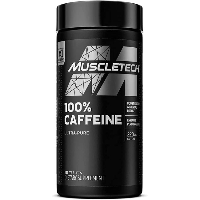 Caffeine Pills Muscletech 100% Caffeine Energy Supplements  Preworkout Mental