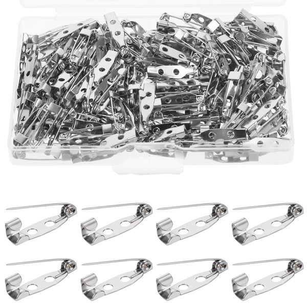 Broschennadeln 100 Stück 25 mm Broschennadel Sicherheitsnadel Broschennadeln Pins für DIY Handwerk, Craft Sicherheitsnadel,für Schmuck- und Handarbeiten