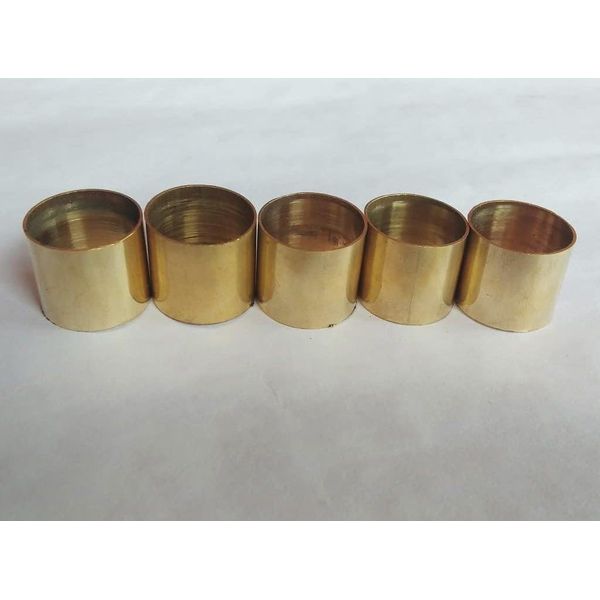 Set of 5 Solid Brass Ferrules Collars Ring Shaft Walking Stick-Spare Part Accessories for Wooden Sticks-Walking Cane