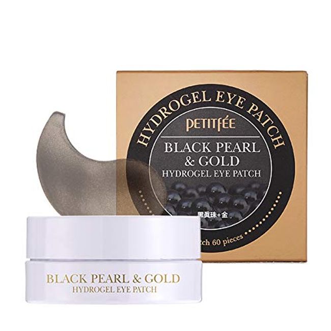  Petitfee Black pearl & Gold Hydrogel Eye Patch 60 X Pieces [parallel import goods] 