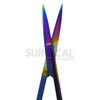 Rainbow Iris Scissors 4.5" Straight Surgical Dental Instruments German Grade