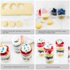 BESTONZON 10pcs Cake Pop Push Ups Push Pop Containers Clear Push Pops with Lids Pushable Cake Holders