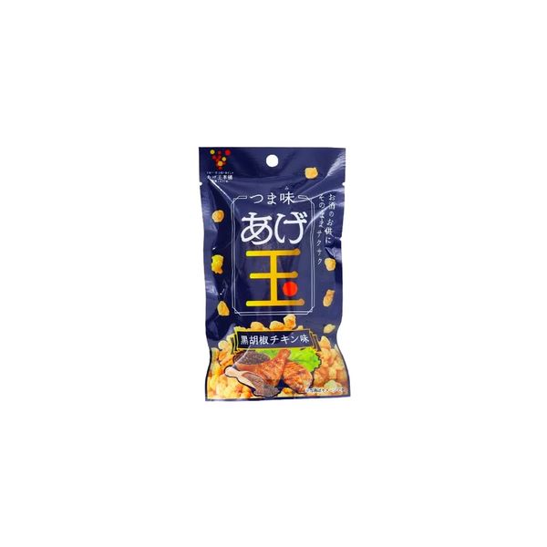 Kyowa Foods Industry Agetama Honpo Tsumami Agedama Black Pepper Chicken Flavor 0.9 oz (25 g)