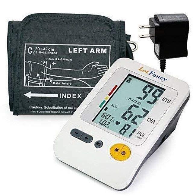 Blood Pressure Monitor Automatic Arm Digital BP Cuff Pulse Heart Rate Machine