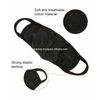 Mascarilla 12 PCs Lavable Reutilizable Algodón Aliento Cómodo Doble Capa Negro