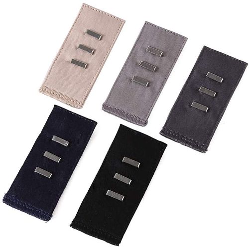 Waist Stretching (Set of 5) 5 Colors, Waist Adjustment, Waist Adjustment, Adjustment Button, Extender Button, Waist Extension