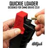 CMMG 22LR Bravo Magazine Loader Speed Loader, Quickie Loader (Red)