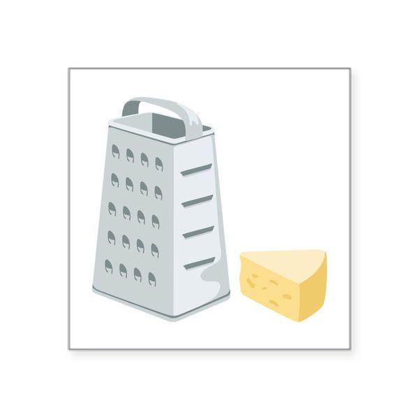 CafePress Cheese Grater Sticker Square Bumper Sticker Car Decal