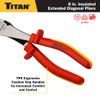 Titan 73348 8-Inch VDE Insulated Diagonal Pliers