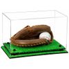 Display Cases Clear Baseball Catchers Glove w/ Black Risers & Turf Base (A011)