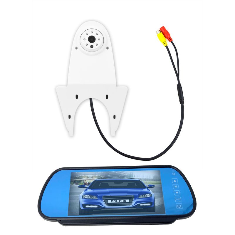 Dolphin Automotive White Van Rear Roof Mounted Reversing Parking Camera ...
