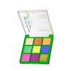 Eveline Cosmetics Look UP Neon Lime Eyeshadow Palette, 9 Vibrant Spring Colours for Bold, Optimistic Looks, Matte and Shimmering Finishes