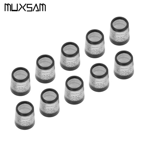 MUXSAM Golf Socket Set of 10 Ferrule Cell Shaft Sleeve Iron Resshaft (Color: Silver) (2 Lines)