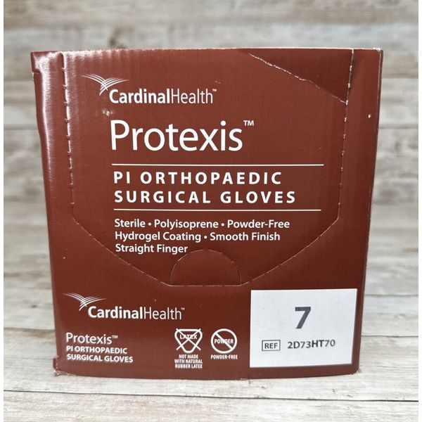 Protexis PI Orthopaedic Surgical Glove Cardinal Health 40 Pair Size 7 *See Date*