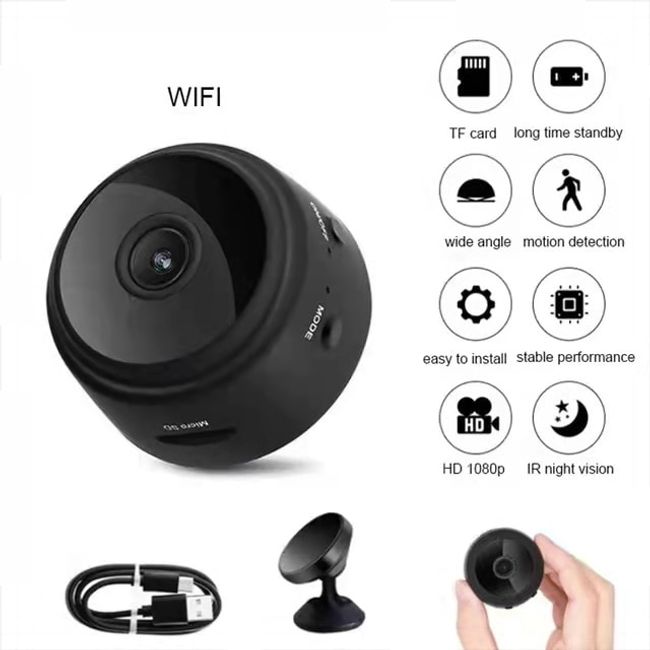 Mini Camera A9 1080P 2.4GHz Wifi Camera Wireless 150 Degree