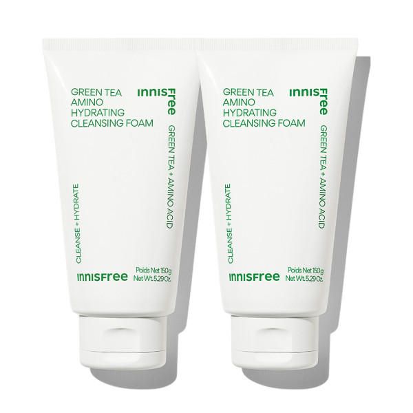 Green Tea Amino Moisture Cleansing Foam 150g (2 packs)