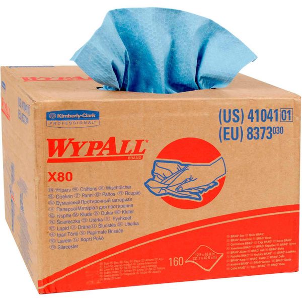 Wypall X80 Towels, 12-1/2"w x 16-13/16"d