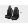 Front Car Seat Covers for High-Back Bucket Seats Interior Protector Black 2PCS