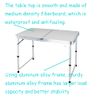 Qimu Lightweight Multifunctional 1.2M Folding Table Foldable Portable Table For Outdoor Picnic Table