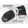 devembr Advanced Snowboarding Mittens with Wrist Guards & Removable Liners, M