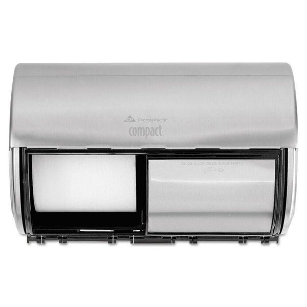 GCP 56798 Compact Coreless Side-by-Side 2-Roll Dispenser - Stainless Steel New