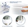 Dudu N Girlie Next2Me Terry Cotton 100 Percent Waterproof Crib Mattress Protector, 51 cm x 85 cm,White