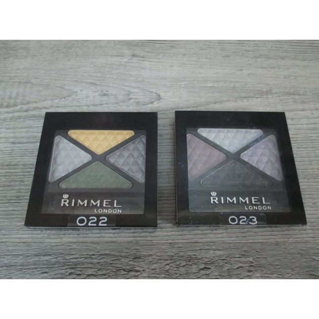 Rimmel London Quad Glam Eye Shadow 022 & 023 Thrill Seeker & Beaty Spells NIB