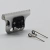 Professional Adjustable 2-Hole Double T Wide Replacement Blade Set #2215 for Wahl Detailer Corded/Cordless Hair Trimmer (Silver)